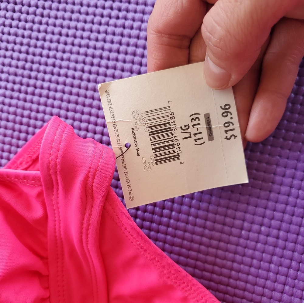 OP NWT Monikini Pink Girls Size 11-13.  - Picture 7 of 8